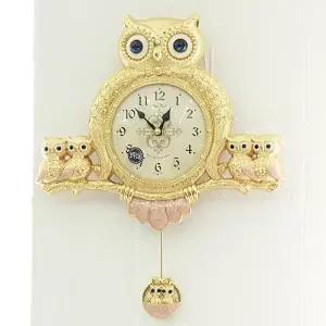 [롯데백화점]데일리데코 데일리데코 루리코 로얄 부엉이 무소음 추 벽시계