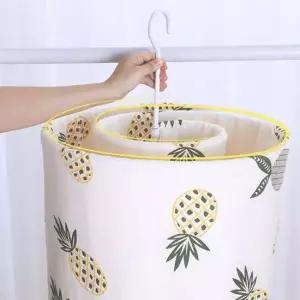 공간활용 튼튼한 나선형 접이식 이불 옷 빨래 건조대