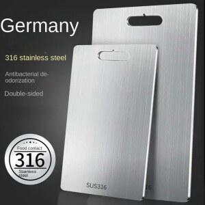 316 스테인레스 스틸 패널 도마 주방 양면 두꺼운 보드 반죽 블록 가정용