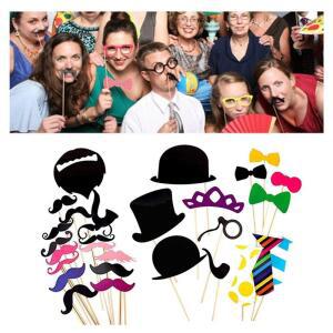 [2개구성] oem주루인 스티커 막대 마스크 이벤트 생일 소품 선글라스 사진 웨딩촬영 인생 네컷 LWE64673