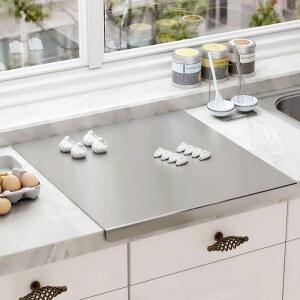 자형 접이식 도마 스테인레스 스틸 양면 가정용 주방 반죽 절단 패널