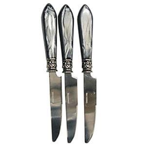 [2개구성] less 디너 마블그레이 버터 힘멜 치즈 3개 잼 앤틱 빵칼 스테이크 칼 쨈 브레드 LW2D94FE