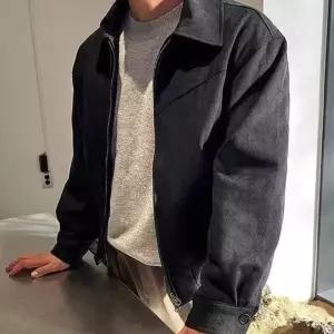 캐주얼 남성 봄 가을 간절기 블루종 자켓 데일리 점퍼 야상 바람막이 잠바 청자켓 청잠바