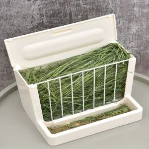 토끼 건초통 기니피그 덮개 급식기 사료통 바구니 먹이통