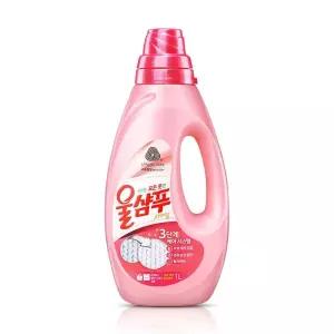 [제이프로젝]울샴푸 세탁세제 오리지널 용기 1L 핑크 중성세제 애경 세제 일반용