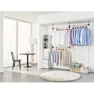 [생활] 고정식 3단행거 옷정리 3단스탠드수납 PS소재행거 고정식옷걸이