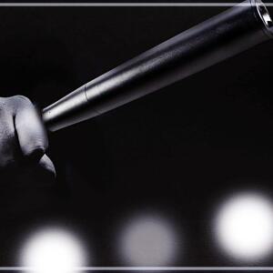 [2개구성] 호신 AA사용 CREE T6 LED 360MM 배트 BLACK 다용도후레쉬 작업등 휴대용 렌턴 랜턴 KWBEE06E