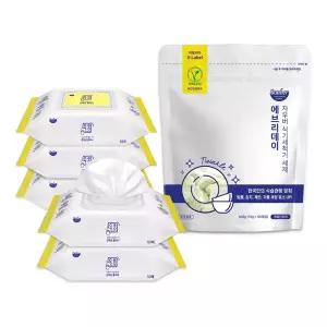 자우버 주방 다용도클리너 50매입 5개+에브리데이 식기세척기 세제 60개입 1개