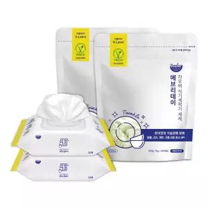 자우버 주방 다용도클리너 50매입 2개+에브리데이 식기세척기 세제 60개입 2개