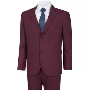 [파파브로] 남성 세련된 딥레드 버건디 컬러 정장 세트 HM-SSA-290