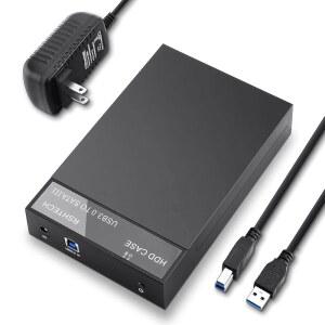 하드 드라이브 인클로저, 3.5인치 SATA I/II/III HDD SSD용 RSHTECH USB 3.0 to 외장 도킹 스테이션 최대 16TB 지원 UASP(블랙)