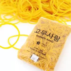 노란밴드 70mm 벌크고무줄 교재용고무줄 고무줄 40mm 업소용 1kg