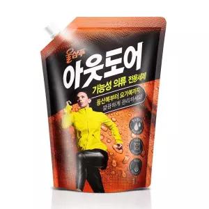 기능성 애경 업소용 아웃도어 리필 드럼용 세제 가정용 1L