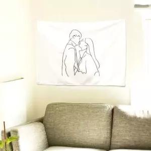 포스터 문가리개 천포스터 허그S 인테리어 패브릭 대