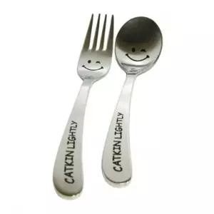 어린이 수저 포크 세트 숟가락 스푼 스마일