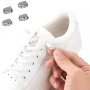 고정 클립 신발끈 버클형 운동화 등산화 매듭없는 무매듭 화끈 정리 실리콘