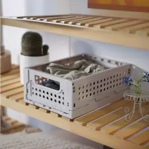 접이식 중앙 브레인 폴딩박스 400x300x150 아이보리/캠핑/폴딩/박스/수납/플라스틱/리빙/수납함/자동차