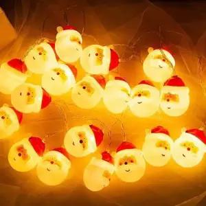 40구 LED 산타 가랜드 전구(웜색) 6M 크리스마스조명