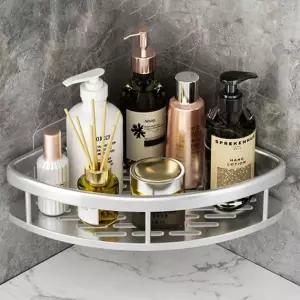 물빠짐 욕실 코너선반 무타공 알루미늄 울타리 정리대