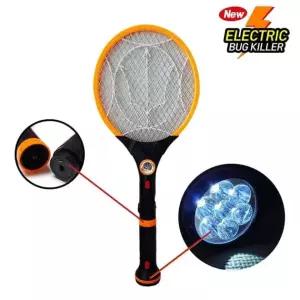 다용도 충전식 전기파리채 손전등 겸용 3중안전그물망