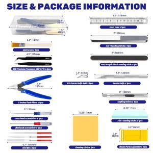 OL 23피스 고정용 수리 공예 빌딩 모델러 건담용 취미 키트 모델 도구 세트 모델링 기본