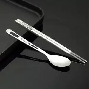 캠핑 무광 티타늄 수저세트 1P 등산 사무실 휴대용