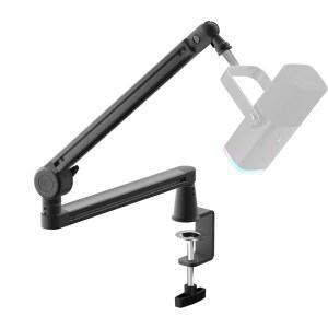 로우 프로파일 마이크 암, 붐 책상 클램프가 있는 풀 알루미늄 조절 스탠드, 스트리밍, 팟캐스트, 녹음을 위한 360 회전식 헤비 듀티 스탠드