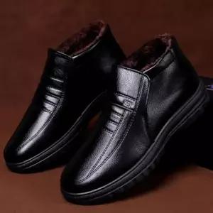 남성 방한 로퍼 털 구두 클래식 신발