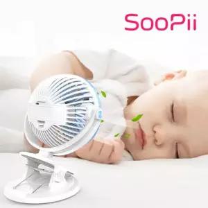 [이지커머스]Soopii 클립형 USB 미니선풍기 SF10-CU 선풍기 휴대용선풍기 핸디형선풍기 USB선풍기