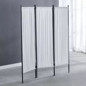 [이지커머스]심플파티션B 3단 원룸 인테리어파티션 거실 가림막 공간분리 이동식칸막이 가림막파티션 접이