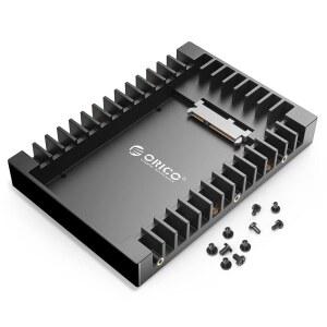 ORICO 2.5 SSD SATA-3.5 하드 드라이브 어댑터 내장 베이 컨버터 마운팅 브래킷 캐디 트레이(7/9.5/12.5mm 2.5인치 HDD/SSD, SATA III 인터페이스(1125SS) 지원