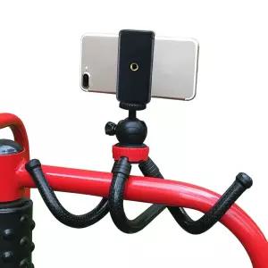[이지커머스]핸드폰 플렉시블 촬영 삼각대 스마트폰 스탠드 브이로그 휴대폰 거치대 홀더 장비 액세서리