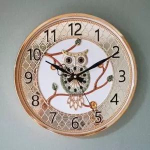 인테리어벽시계 파인부엉이 심플벽시계 (골드)