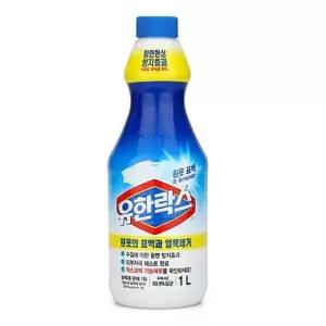 표백제 유한락스 흰옷 얼룩제거 황변방지 표백제1L