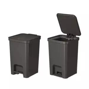 13리터 페달형 휴지통 쓰레기통 30x24.5cm 1개 DG