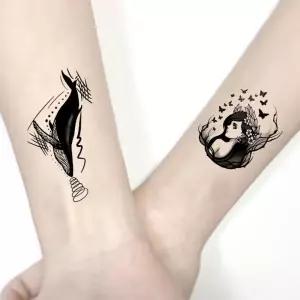 [이지커머스]레터링 쇄골 현아 타투 스티커 30장 마스크 판박이 타투스티커 여성타투스티커 문신스티커 미