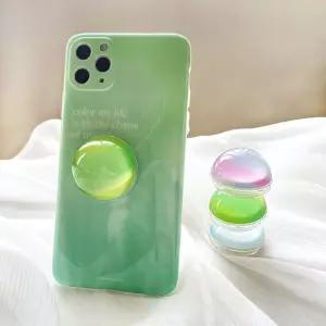 [이지커머스]투명 물방울 반구 레진 스마트톡 핸드폰 그립 거치대 핸드폰톡 핸드폰거치대 핸드폰스마트톡