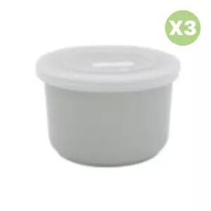 블루마마 도자기 밀폐용기 냉동 밥 국 반찬 400mlX3 BNA