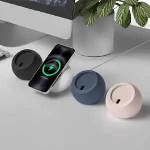 [퍼니메이커]KSK-701 버블링 아이폰 맥세이프 탁상용 거치대 홀더 맥세이프거치대 무선충전기거치대 무선패