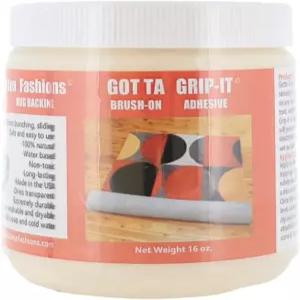 그립 잇 논슬립 러그 고정용 껌 16온스 - 안전하고 사용하기 쉬우며 세탁기와 건조기 안전 뒷면 천연