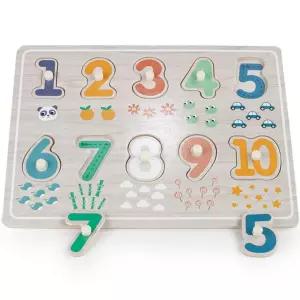 하이판다 꼭지퍼즐 숫자놀이 수학 교육완구 놀이완구 토이 재미 완구 유아 감각발달