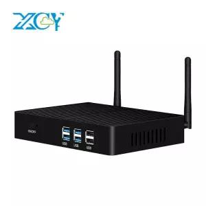 XCY 팬리스 미니 PC 인텔 코어 i7 4500U i5 5200U 300M 와이파이 기가비트 이더넷 8x USB VGA HDMI 디스플