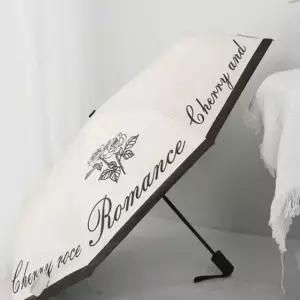 양우산 자동 접는 우양산 블랙앤화이트