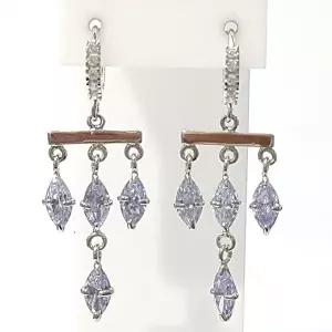 [셀러허브 패션][블루케이] 실버925 자수정 합성석 귀걸이 211004-01n