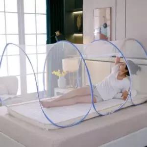 원터치사각모기장 원터치 침대 모기장 캠핑 모기퇴치 휴대용 방충망