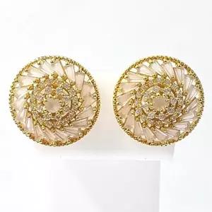 [셀러허브 패션][블루케이] A실버925 장미석 합성석귀걸이211133-04n