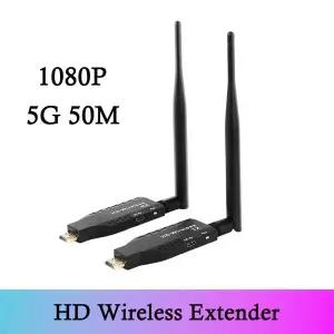 호환 50M 5G 1080P HD 무선 오디오 비디오 송수신기 확장기 TX-4 RX 1개 PS4 카메라 노트북 PC TV 모니터