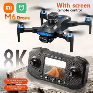 호환 샤오미 호환 미지아 M6 드론 8K 전문가용 HD 카메라 드론 5G WIFI FPV 비디오 4K UAV 스크린 리모컨 R