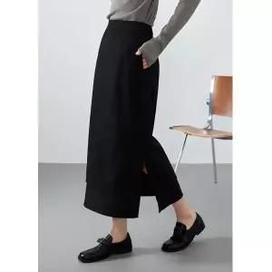 치마 롱 가을 여자스커트 통근 일자 A라인 트임 원템3