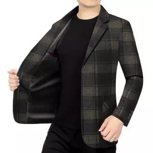 캐주얼 남성 하프 센스있는 슬림 봄가을 플레이보이 싱글 상의 코트 다이발 양복 DUCHI1